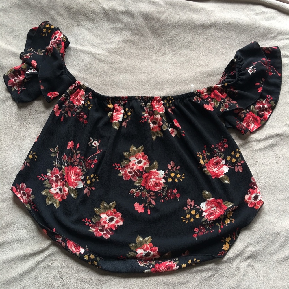 Windsor black floral top